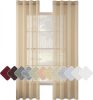 Topfinel-Vorhang 140 x 245 (2 Stück), Khaki