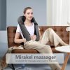 Miracle Back Massager Neck Massager with Heating Function (Grey)