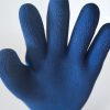 2 Paar blaue Latex-beschichte Polyester-Thermohandschuhe
