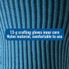 2 perechi de mănuși termice din polyester covecte cu latex blue