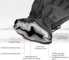 BOODUN Ski Gloves Size M (Black-White)