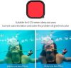 Wodoodporna przezroczysta obudowa Lupholue GoPro do 50 m z czerwonym filtrem