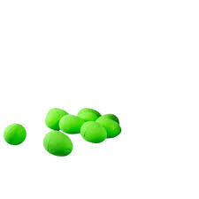 Grüne 3,5 cm große Eier