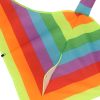 Riesiger Papierdrachen, regenbogenfarben, 60cm x 115cm