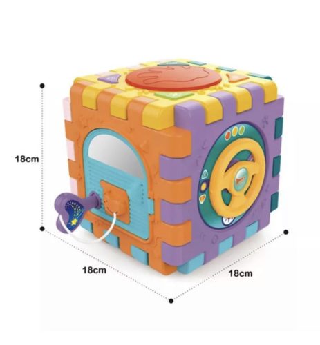 HUANGER ACTIVITY CUBE KÉSZSÉGFEJLESZTŐ KOCKA 18 HÓNAPOS KORTÓL