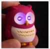 Luminous owl keychain, pink