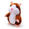 Interactive plush talking hamster, brown
