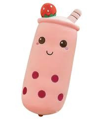 Bubble tea plüss, rózsaszín, 60cm