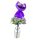 Purple bouquet with a fairy-tale cat character