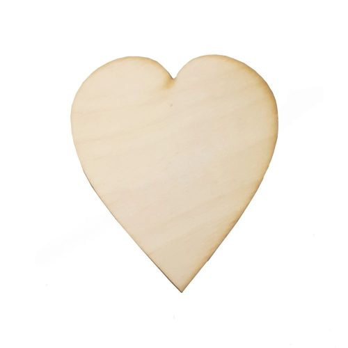Herzförmiges Holzbrett, in verschiedenen Größen