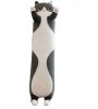 Pluszowy długi kot - Poduszka pluszowa długi kot, kolor ciemnoszary - biały