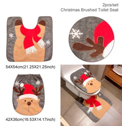 Christmas toilet seat cover Reindeer