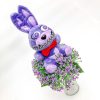 Purple bouquet with a fairy-tale bunny character