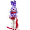 Purple bouquet with a fairy-tale bunny character