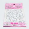 Self-adhesive sequin silver mix heart