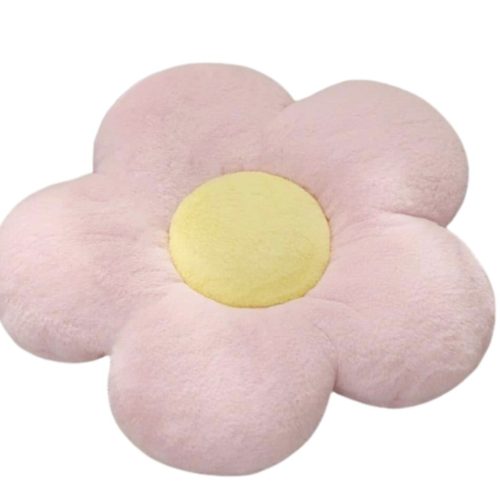 Pillow - flower-shaped pillow, pink, 50cm