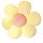 Kissen - Blumenförmiges Kissen, gelb, 50 cm