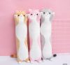 Długi pluszowy kot, długi kot, różowy, 70cm