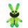 Makowy Czab na zabawę zielony pluszowy królik z kocimiętką, 30 cm