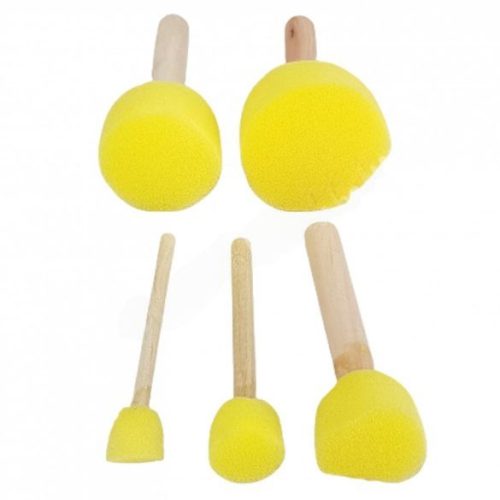 CreArt sponge brush set, 5 pcs/pack