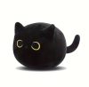 Rövid cica, fekete, 20 cm 