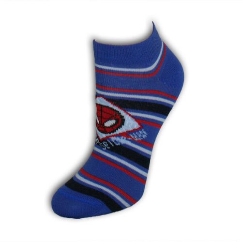 Children's cotton secret socks - Spiderman - 23-26 - blue striped