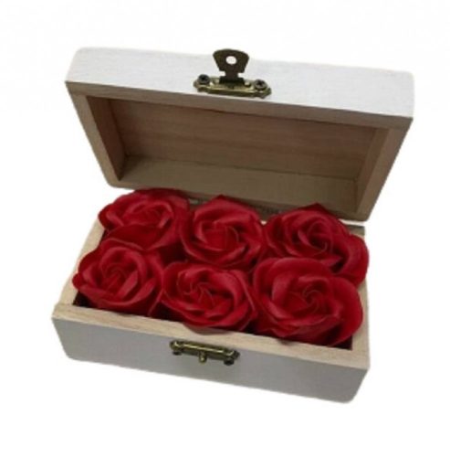 Fragrant soap rose with the inscription "For my mother".