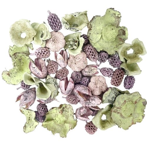 Dry decoration, pink-pale green, 77 gr/package