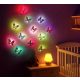 Illuminated butterfly lamp, false adhesive butterfly lamp, 4 pcs