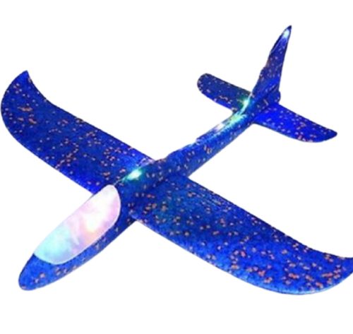 Glider flying with LED light