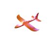 Glider flying with LED light, orange yellow